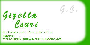 gizella csuri business card